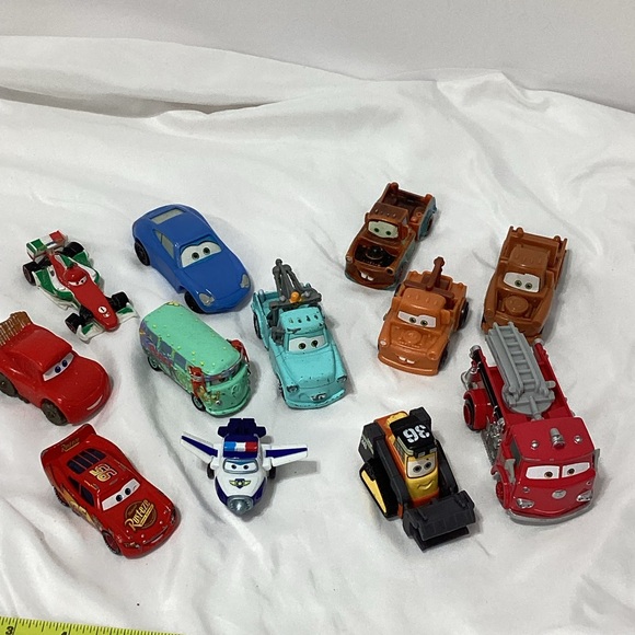 Disney Other - Disney Cars Movie Cars Lot lightning McQueen Mater Fillmore VW Francesco
Lot AA